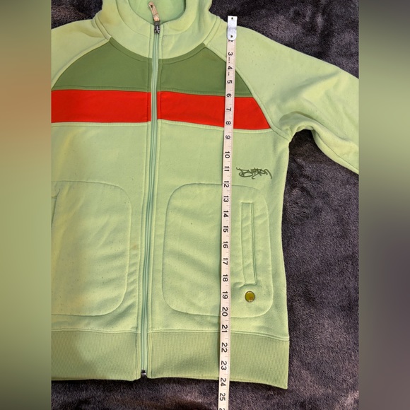Burton Women’s Green Zip Up Hoodie - Picture 6 of 7
